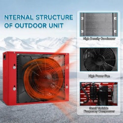 Fast Cooling 12V 24V Split Air Conditioner for RV Truck Forklift Crane Construction Vehicle
