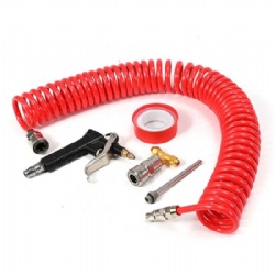 Short Nozzle Air Blow Gun Red Pneumatic Air Duster Gun Kit for Cleaning and Removing Dust