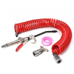 Long Nozzle Air Blow Gun Red Pneumatic Air Duster Gun Kit for Cleaning and Removing Dust